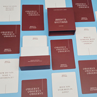 Jeu de Cartes d'Inspiration Quotidienne et Cartes d'Affirmation de Soi Positives de Haute Qualité d'Usine, Impression Personnalisée de Cartes à Jouer avec Emballage Boîte