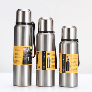 Stainless Steel Thermos Flask 1000Ml Double Wall Vacuum Insulated Portable Outdoor Water Bottle For Travel Hiking - Product Image 2