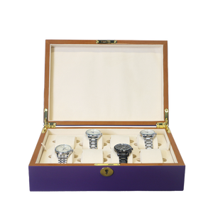 Caja de Almacenamiento para Relojes de Lujo, Organizador Elegante para 8 Relojes, Caja de Almacenamiento Brillante para Hombres y Mujeres 3068 - Product Image 2
