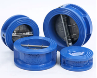 Válvula de Retención de Placa Doble Tipo Wafer para Agua e Hidráulica, Puerto de 4 Pulgadas, Baja Temperatura, Juniu DH77X