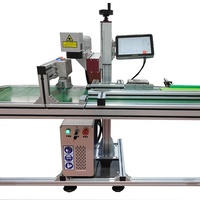 KEYILASER Machine de marquage laser à fibre Vol visuel Ligne d'assemblage automatique Date QR Code Machine de gravure sur métal de bureau