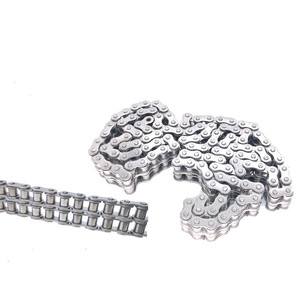 <span class=keywords><strong>Cadena</strong></span> de Rodillos Transportadores de Acero Inoxidable 304 de Doble Hilera y Paso Corto RS50 10B-2, Utilizada para Equipos de Transmisión - Product Image 1