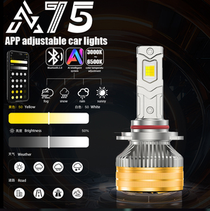 Phare LED de <span class=keywords><strong>voiture</strong></span> A75 150W 3000K/4300K/6000K H1/H7/H11/9005 DC 12-24V 15000LM Puce de taille laser - Product Image 4