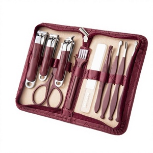 10pcs Carbon Steel <b>Nail</b> Clippers <b>Set</b> Portable Manicure Kit with Ear Scoop Beveled Tool and <b>Nail</b> File - Product Image 3