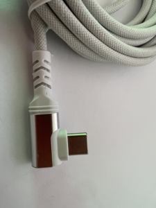 Elleboog 90 Graden Datakabel Dubbele Kop Type C Android Oplaadkabel C Naar C Datakabel 3a Snelle Oplaadkabel Usb-Verwerking - Product Image 5