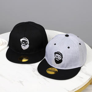 Sports Hip Hop Street Dance Dobby <b>Hand</b> Embroidery Flat Brim Baseball Cap OEM Breathable Custom Design Unisex - Product Image 2