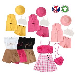 Pakaian Anak Perempuan Gaya Manis Atasan Berlubang Rok Pakaian Bayi Set Pakaian Anak Perempuan - Product Image 3