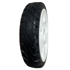 LW0803 Roue et pneus en plastique de rechange pour tondeuse à gazon de 8 pouces pour <span class=keywords><strong>Toro</strong></span> 115-4695 138-3216 avec engrenage en plastique - Product Image 1