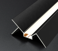 Profilé LED en aluminium anodisé série Premium 6000 pour joint de plafond et mur, avec fonction de gradation, idéal pour hôtels, bureaux et villas