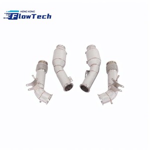 Downpipe + Tubo Frontal de Acero Inoxidable T304 con Protector Térmico para Maserati MC 20 3.0T, Montaje Directo, 2020-2025 - Product Image 1