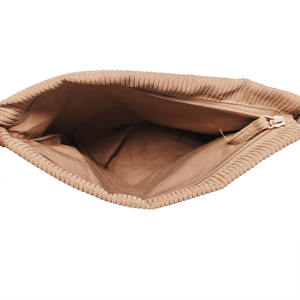 Sac à cosmétiques en velours côtelé doux Grande capacité Trousse <span class=keywords><strong>de</strong></span> maquillage Organisateur <span class=keywords><strong>de</strong></span> toilette <span class=keywords><strong>de</strong></span> voyage Logo personnalisé - Product Image 4