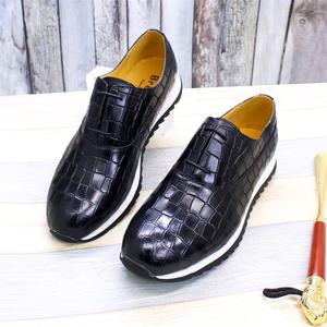 Chaussures Derby pour Hommes sur Mesure en Cuir Véritable à Semelle Épaisse Style Britannique Mode Polyvalente pour les Occasions Casual Business - Product Image 4