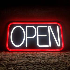 कस्टम ऐक्रेलिक नीयन ने बिजनेस के लिए ओपन साइन सुपर उज्ज्वल नीयन डिजाइन का नेतृत्व किया 10 स्तर की ब्राइटनेस समायोजित - Product Image 4