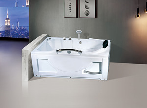 Carré freestanded baignoire acrylique maison bed & breakfast projet température constante surf massage en gros - Product Image 2