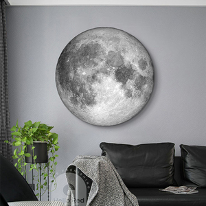 Lampada da Parete Moderna con Dipinti di Pietra Arenaria Lunare, Luce LED, Arte Minimalista da Parete, Decorazione Nordica per Casa, <span class=keywords><strong>Poster</strong></span> per Soggiorno e <span class=keywords><strong>Camera</strong></span> da <span class=keywords><strong>Letto</strong></span> - Product Image 5