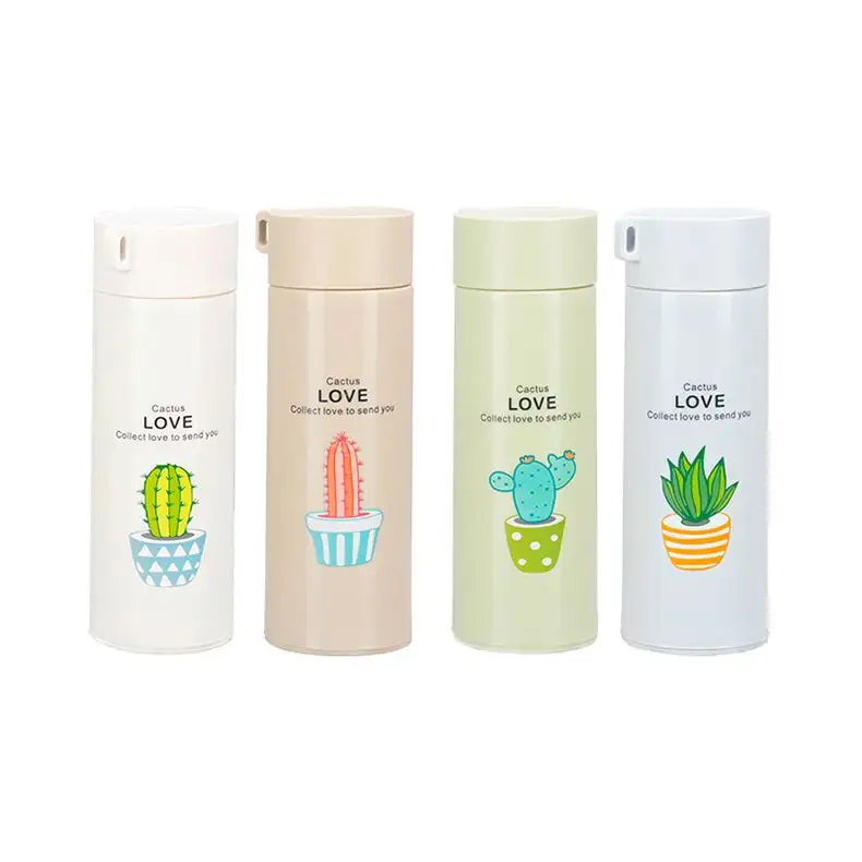 Discount Stores 400Ml Glass Inner Matte Plastic Water Bottles With Straw With Custom Logo For Dollar Store