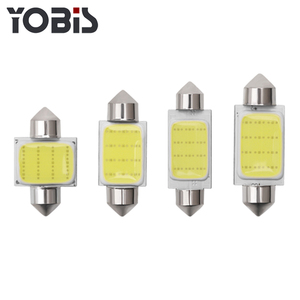 YOBIS Festoon – ampoule LED de Type Cob <span class=keywords><strong>12</strong></span> puces de couleur blanche pour toit de voiture, lampe d'intérieur Auto 12V - Product Image 2