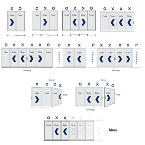 Puertas Corredizas de <span class=keywords><strong>Patio</strong></span> Apilables de Aluminio con Rotura de Puente Térmico y Ahorro de Energía - Product Image 6