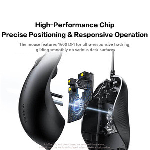 UGREEN Wired Keyboard and Mouse Combo 103 <b>Keys</b> Membrane Keyboard 1600DPI <b>USB</b>-A Wired Mute Office Keyboard Mouse Set for Desktop - Product Image 4