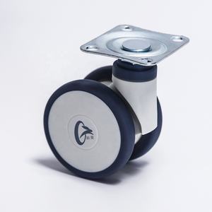 <span class=keywords><strong>3</strong></span>/4 Zoll Rad 60-80kg Belastung Lebensmittel- und Medizintechnik-Rollwagen Mittelschwerer Elastischer Gummi-Schwenkrollen - Product Image 2