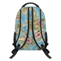 Sac à dos OEM avec imprimé carte de Hawaï, en polyester, entièrement imprimé, avec bretelles réglables pour les voyages et l'école