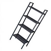 Étagère bibliothèque en métal à 5 niveaux, moderne et portable, pour bureau à domicile, bar, rangement, organisateur, installation sur pied, outils de nettoyage