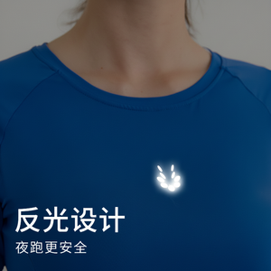 Camiseta deportiva de verano de manga corta para mujer, Camiseta ajustada de entrenamiento de secado rápido con decoración elástica y plisada - Product Image 1