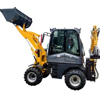   Mesin Excavator Kompak dengan Loader Depan dan Backhoe, Dilengkapi Hidrolik Aksi Ganda di Kedua Ujung, Garansi 1 Tahun