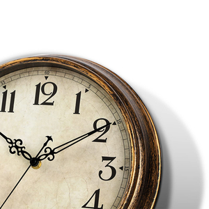 Bán buôn điện im lặng ticking gỗ Đồng hồ treo tường nhà hàng hóa với khung gỗ - Product Image 3