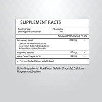Capsules Brûle-Graisses Personnalisées pour Femmes – Contient des Cétones de Framboise et du Vinaigre de Cidre de Pomme – Stimulateur de Métabolisme – Capsules Amincissantes