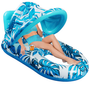 Piscine extérieure d'été, plage, natation, canapé flottant gonflable en PVC, <span class=keywords><strong>bain</strong></span> <span class=keywords><strong>de</strong></span> <span class=keywords><strong>soleil</strong></span>, lit flottant, tapis <span class=keywords><strong>de</strong></span> <span class=keywords><strong>soleil</strong></span>, chaise longue d'eau - Product Image 1