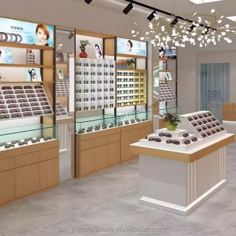 Wall Mounted Eyeglasses Shelf Retail Store