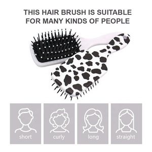Chất Lượng Cao Leopard Thiết Kế Hoang Dã Nhựa Massage Đệm Bàn Chải Tóc Biểu Tượng Tùy Chỉnh In Afro Cô Gái Mái Chèo Bàn Chải Tóc Cho Phụ Nữ Đàn Ông - Product Image 3