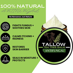 Bálsamo de Aceite de Árbol de Té Personalizado para Alivio de la Piel, Bálsamo Batido de Miel Cruda, <span class=keywords><strong>Crema</strong></span> de Sebo de Res para el Rostro, Loción de Sebo - Product Image 4