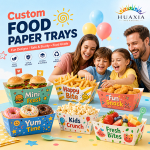 Barquettes alimentaires en papier écologiques pour salades, wraps et <span class=keywords><strong>poke</strong></span> bowls, taille et impression personnalisées, faible MOQ, délai de livraison stable - Product Image 1