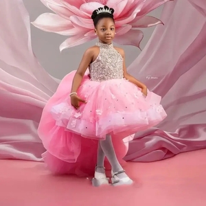 birthday dress with train Aisha Pleated Asymmetrical Gown