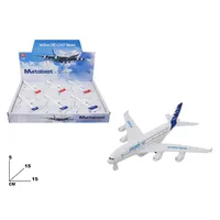 MAZZEO GIOCATTOLI Modèle en métal moulé sous pression 1:780 Avion jouet à rétrofriction 15 cm à l'échelle, objet de collection unisexe, pour les 5-7 ans, fabriqué en Italie, sans piles