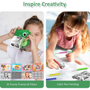Idea Regalo Natale 2024: Fotocamera Digitale per Bambini 1080P HD con Sensore CMOS e <span class=keywords><strong>Stampa</strong></span> Istantanea, Compatibile per Foto e Video delle Bambine - Product Image 3