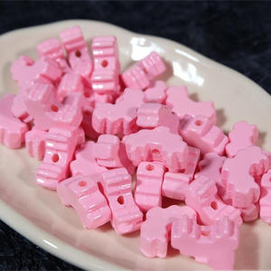 Cuentas Sueltas de Acrílico en Forma de Corazón, Multicolores, 30x26mm, para Manualidades, Accesorios de Joyería, Materiales Hechos a Mano - Product Image 5