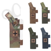Bolsa Táctica para Tijeras y Marcador con Parche de Moral, Mini IFAK Médico de Campo para Chaleco Táctico MU