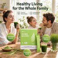 Jus Vert Prémélangé Végétal Aromatisé à Base de Prébiotiques, Technologie de Microencapsulation à l'Huile de Coco, Faible en Gras, Sachet en Boîte – Offre Spéciale