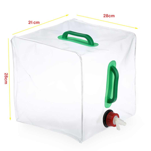 Sac à eau en PVC pour extérieur, boîte <span class=keywords><strong>de</strong></span> rangement pliable, transparente et pliable, conteneur d'eau, pour voiture, 20l - Product Image 4