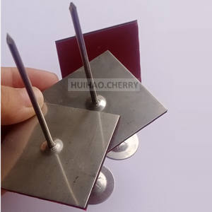 Perchas de aislamiento autoadhesivas de 4-1/2 "Arandela de acero inoxidable Instalación de mantas de aislamiento de goma de fibra de vidrio Tablero de poliestireno - Product Image 3