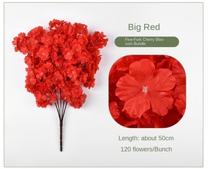 50cm làm bằng tay hoa nhân tạo mã hóa cành cây anh đào - Product Image 6