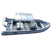 Bateau semi-rigide gonflable en aluminium de 28 pieds (RIB) pour la recherche et le sauvetage, à vendre