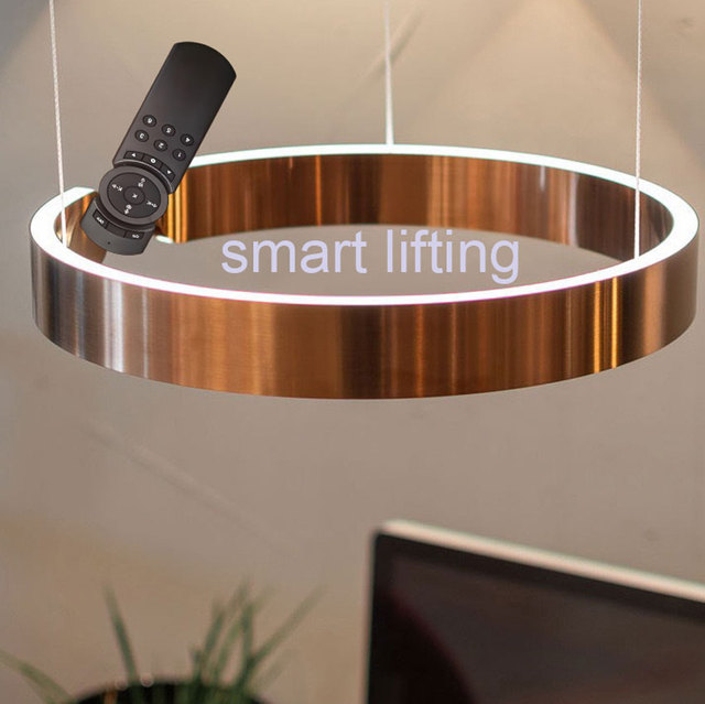 Intelligent Dimming and Color Matching Lift Luxury Living Meeting Dinning Room Modern New Led Chandelier