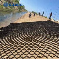 Géogrille de stabilisation de gravier HDPE ROAD pour contrôle de l'érosion, tapis de pavage routier, géocellule pour mur de soutènement de pente routière