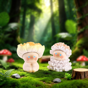 กล่องสุ่มของตกแต่งเรซิ่นรูปแมวเห็ดในป่าแฟนตาซี ของตกแต่งโต๊ะน่ารักสร้างสรรค์ ของขวัญสำหรับเด็กและนักสะสม - Product Image 3