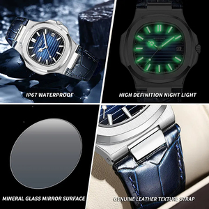 <span class=keywords><strong>Reloj</strong></span> de Lujo Genuino BINBOND para Hombre, <span class=keywords><strong>Reloj</strong></span> de Cuarzo Luminoso con Esfera de Agujas, <span class=keywords><strong>Reloj</strong></span> de Pulsera Personalizado de Negocios y Moda con Calendario - Product Image 6
