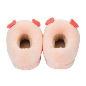 Chaussons personnalisés pour femmes, motif dessin animé, en fausse fourrure fantaisie, motif cochon - Product Image 3